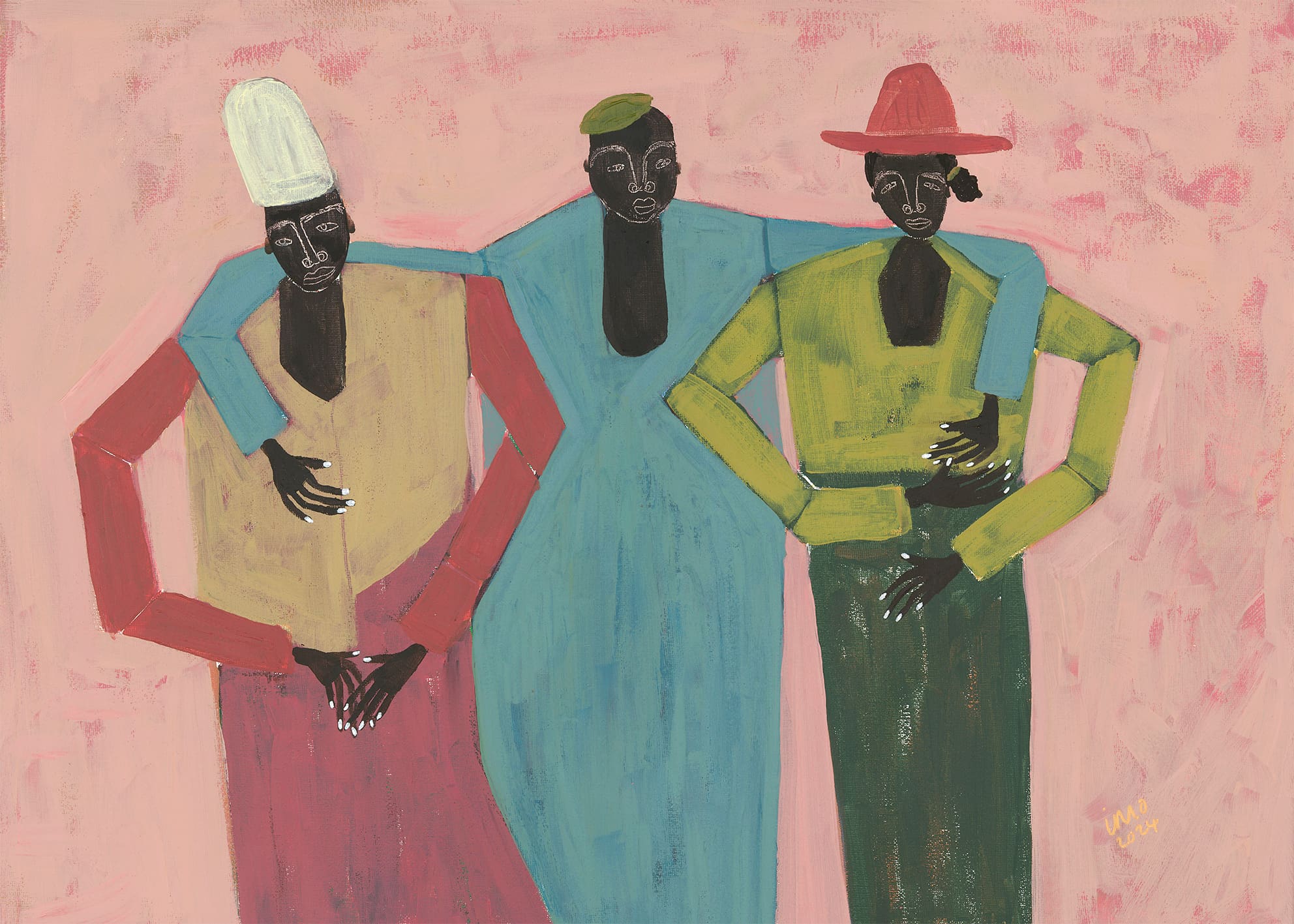 The Poster Club Art Prints Three Sisters Canvas 50x70 cm Eiche