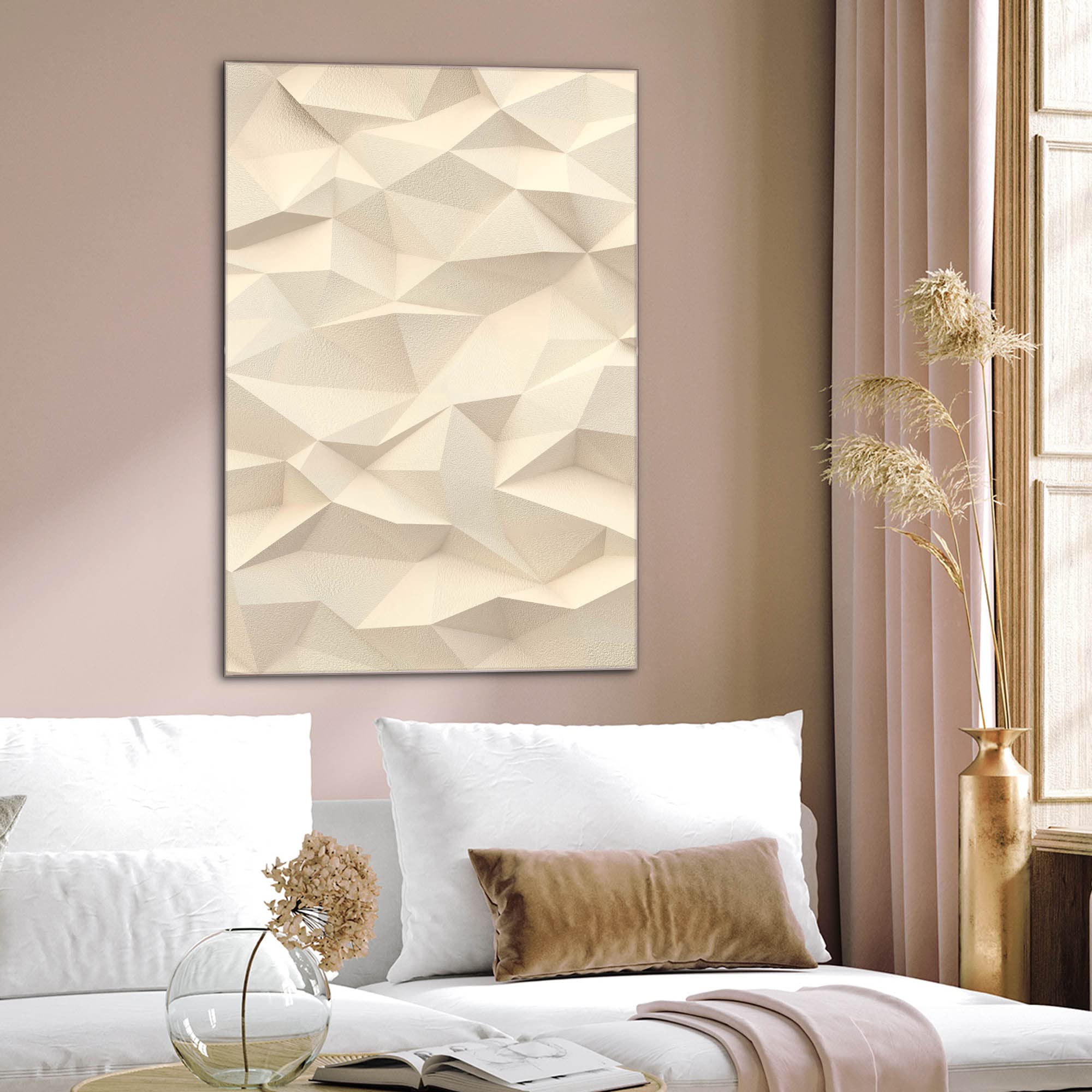 Banjado Magnettafel Steinwand 2 Magnetwand 40x60 cm Betonoptik