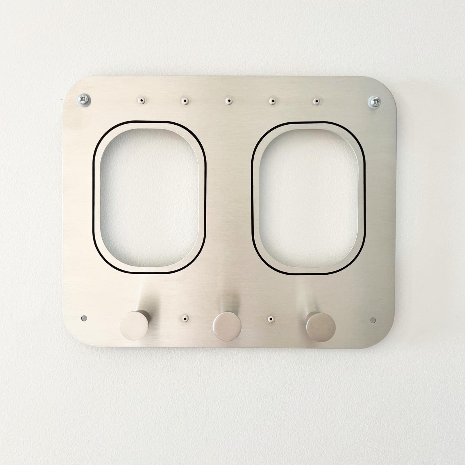 aircraftwindows Coat Racks 2er Garderobe Aluminium Standard