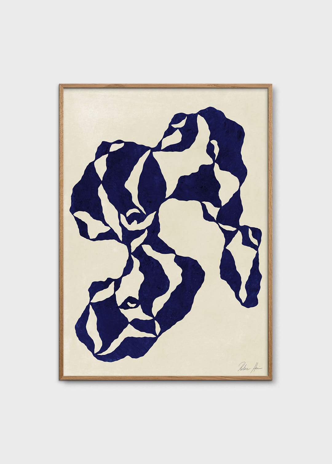 The Poster Club Art Prints Together no. 01 Poster 50x70 blau