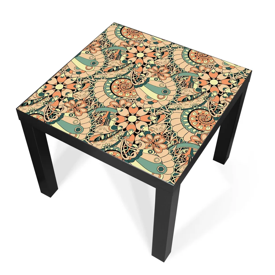 Banjado Möbelfolie Vintage Flower 3 Tischfolie 55x55