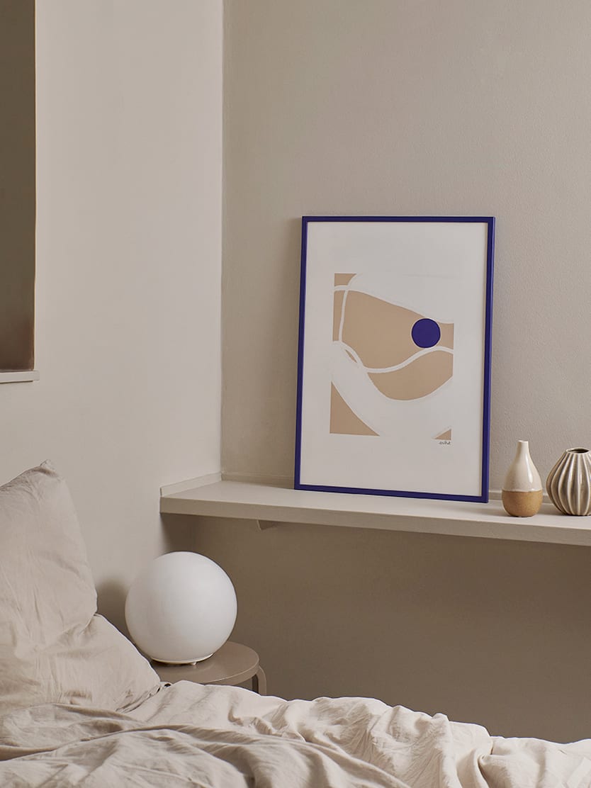 The Poster Club Art Prints Marbel Poster 30x40 beige blau
