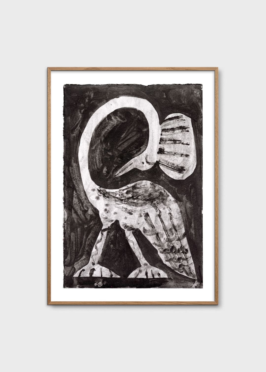 The Poster Club Bird III Poster A4 Tiermotiv schwarz-weiß