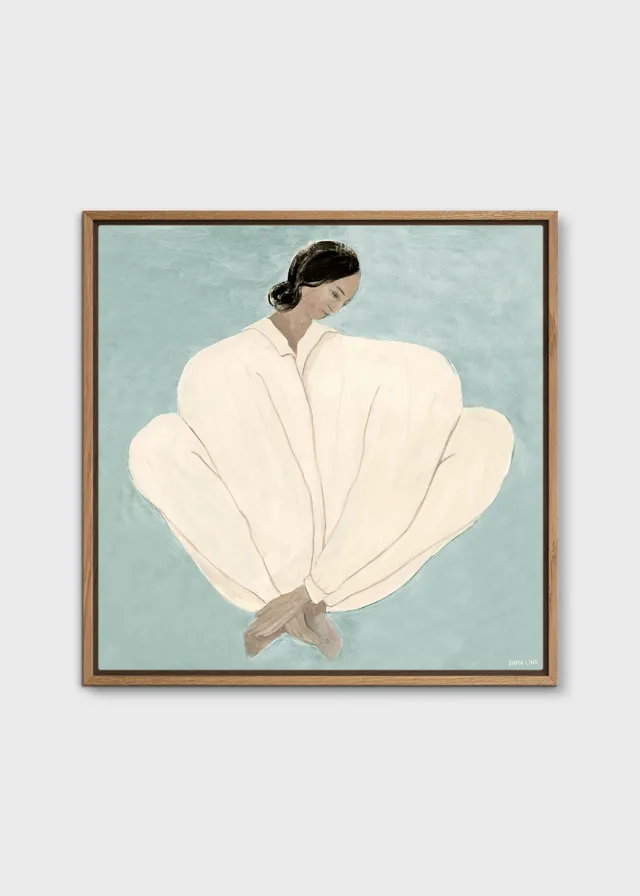 The Poster Club Meet Me At Jaurés Canvas 50x50 cm beige