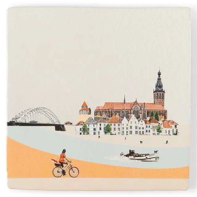 Storytiles Delft Blue Nijmegen Wandfliese S 10x10 cm Stadt