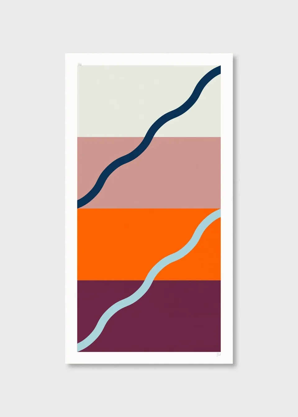 The Poster Club Colour Meditation No. 01 Siebdruck 54x100 cm