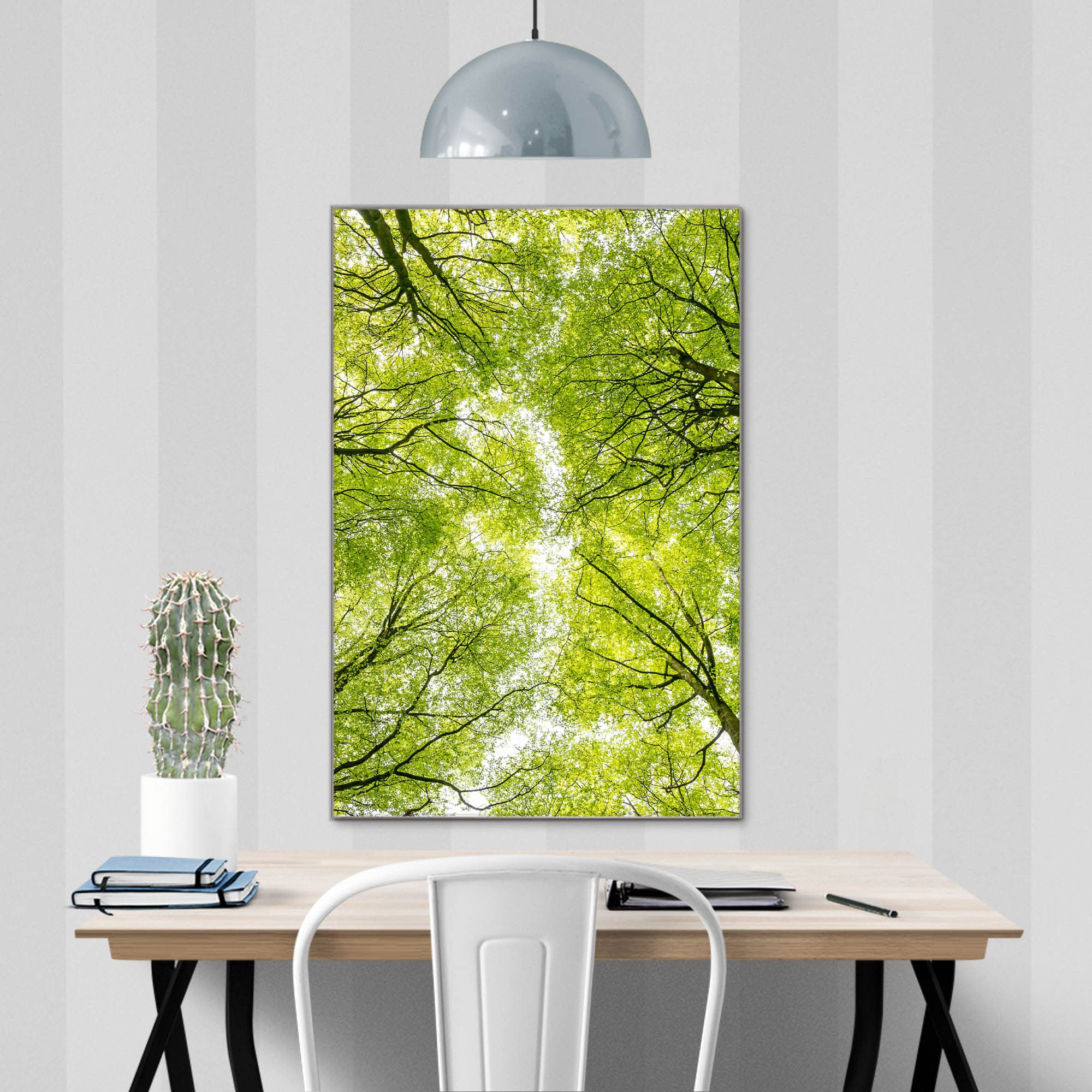 Banjado Magnettafel Zwischen Bäumen Glasboard 40x60 Wald