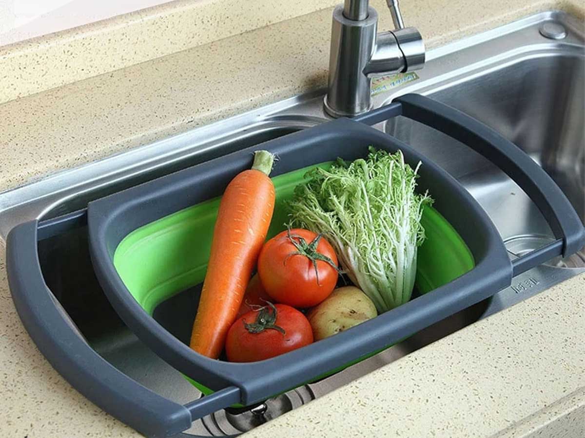 LS-LebenStil Waschschüssel Faltbar 8L 39x26cm Grün