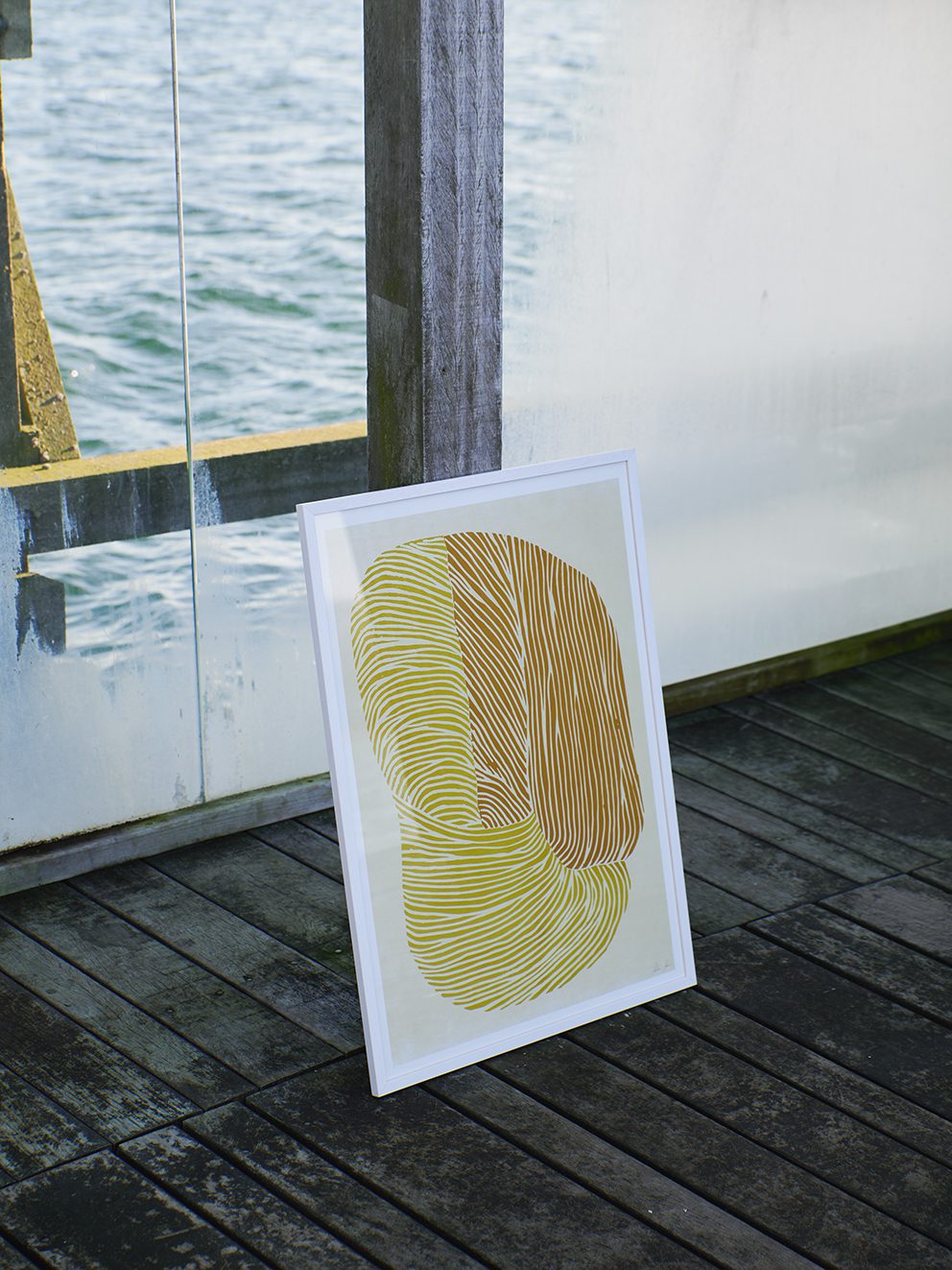 The Poster Club Yellow Reef Kunstdruck 30x40 Gelb Orange
