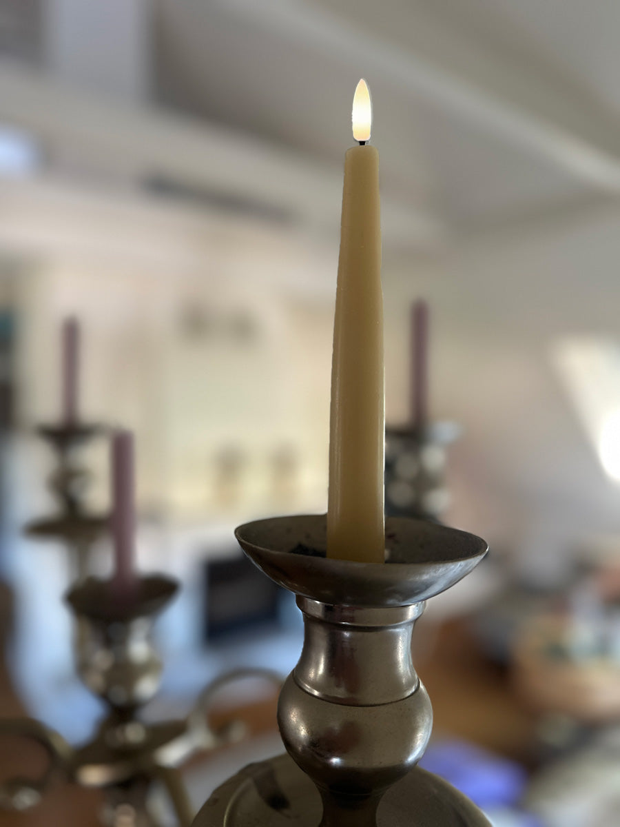 LS-LebenStil Möbel & Wohnen Ribe LED Stabkerzen Vanille 4er Timer