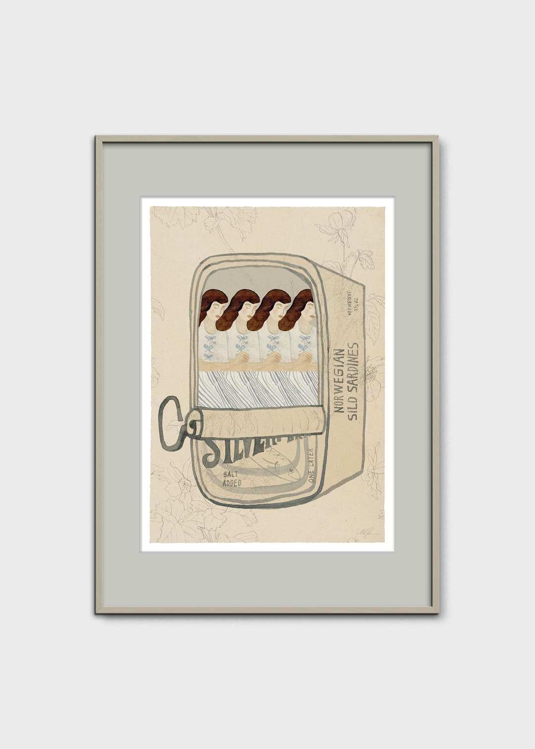 The Poster Club Nap Time Poster 30x40 cm beige