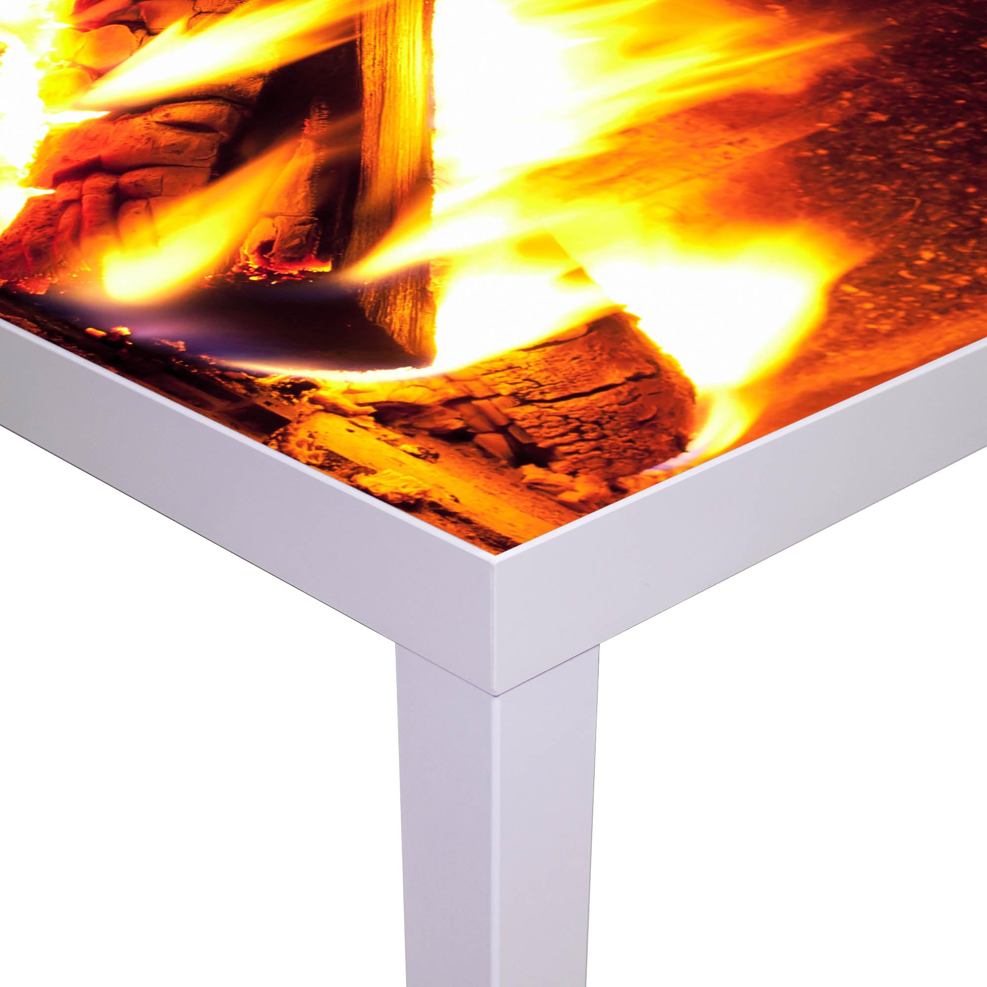 Banjado Möbelfolie Kaminfeuer Tischfolie 55x55 Feuer