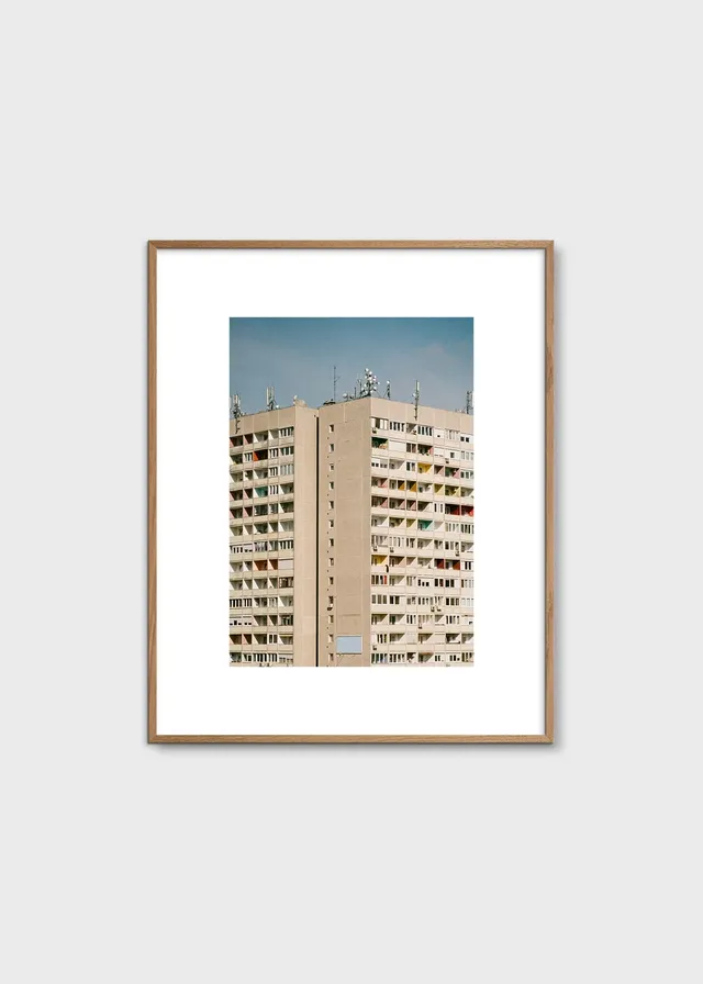 The Poster Club Block O'Clock Poster 40x50 cm beige