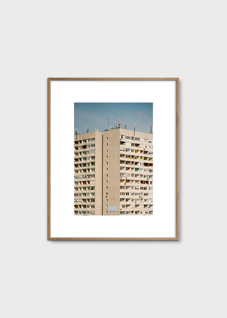 The Poster Club Block O'Clock Poster 40x50 cm beige
