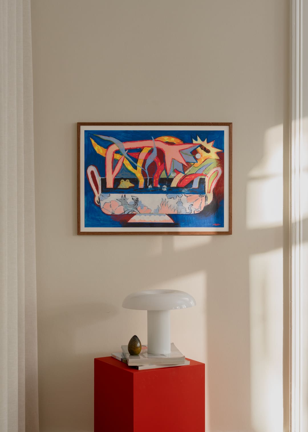 The Poster Club Svamp Poster 30x40 cm Blau