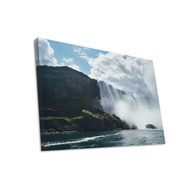 Hustling Sharks Wandbilder Wasserfall offenes Licht Wandbild 30x40cm