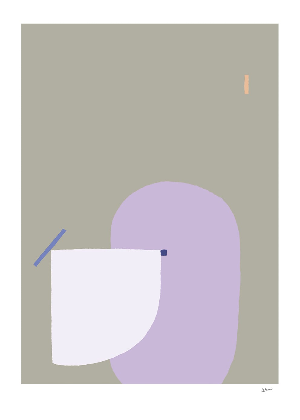 The Poster Club I Like Shapes 08 Poster 30x40 rosa