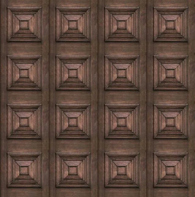 Mineheart Wallpaper Dark Oak Victorian Tapete Dunkle Eiche