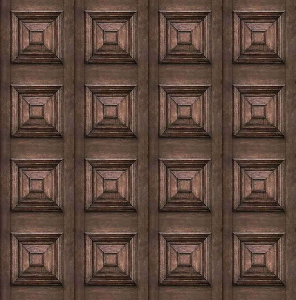 Mineheart Wallpaper Dark Oak Victorian Tapete Dunkle Eiche
