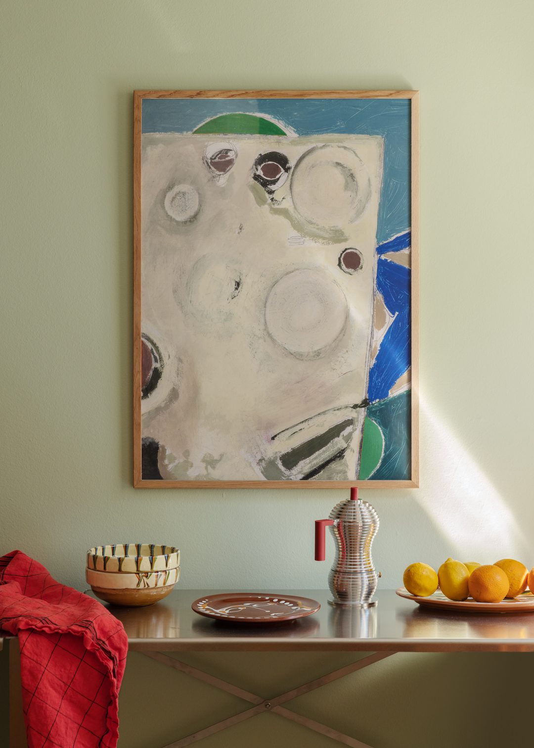 The Poster Club Art Prints Table 8 L'Auberge Poster 30x40 cm Blau