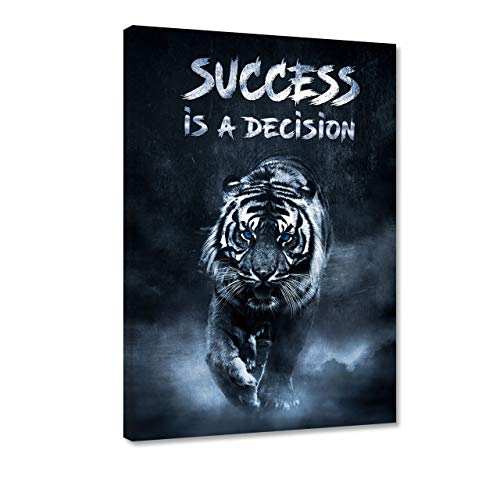 Hustling Sharks Success is a Decision Leinwandbild 30x45 cm