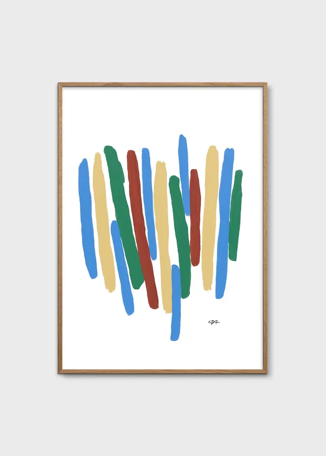 The Poster Club Bouquet Kunstdruck 30x40 cm abstrakt