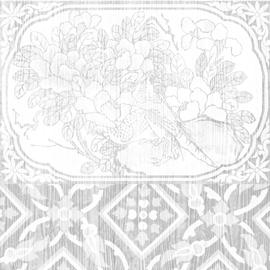 Mineheart Almost White Tapete Patchwork Weiß Panel-A