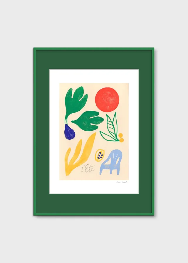 The Poster Club Summer Kunstdruck A4 botanisch bunt
