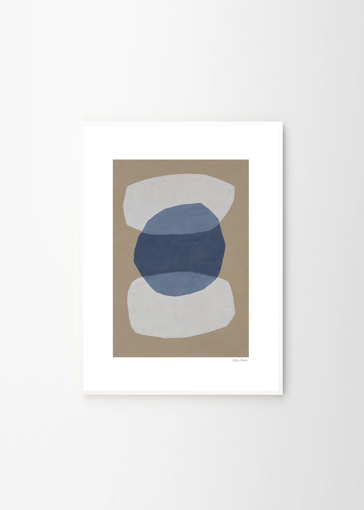 The Poster Club Kivet Kunstdruck 30x40 cm beige-blau