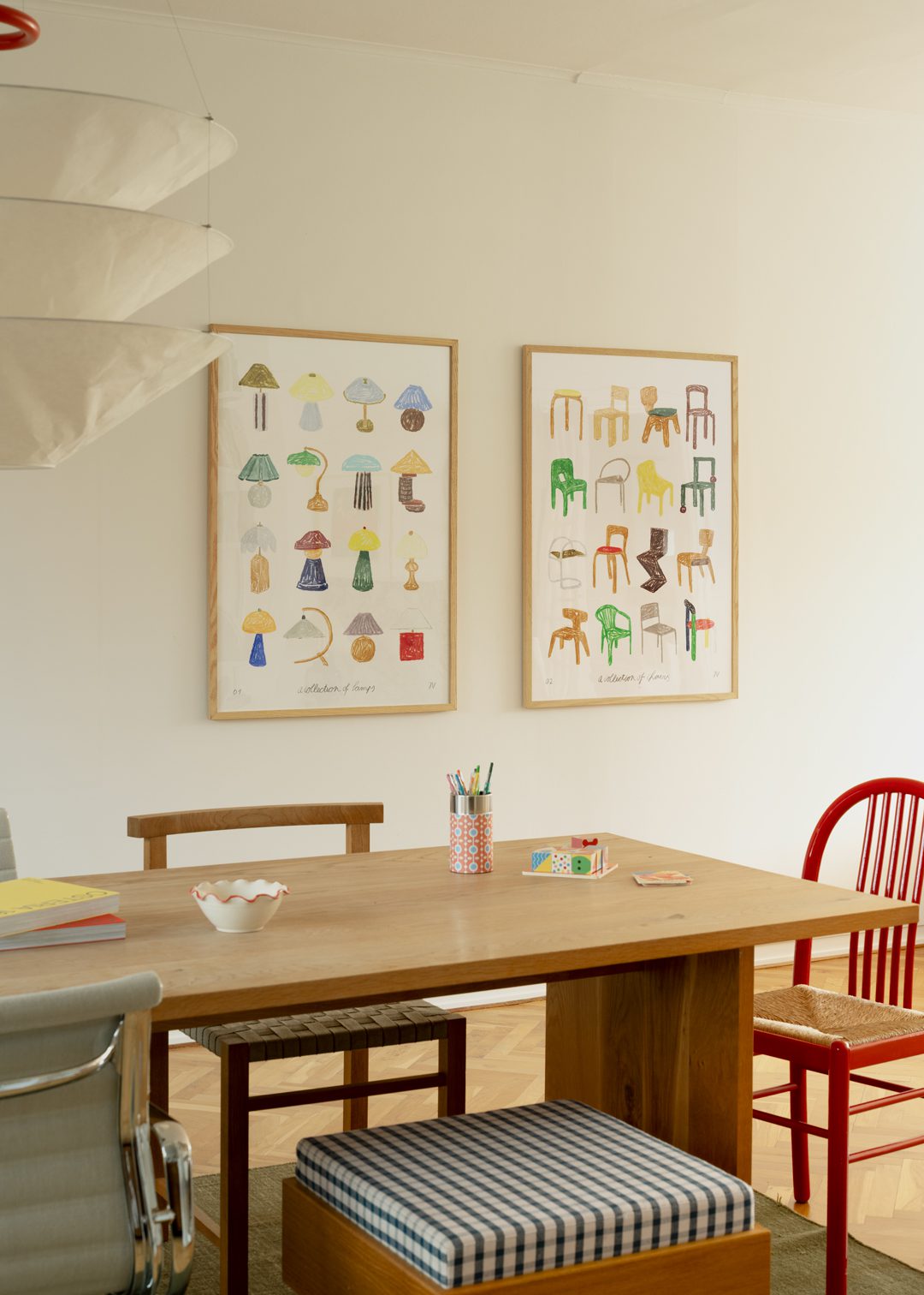 The Poster Club Art Prints A Collection of Lamps Poster A4