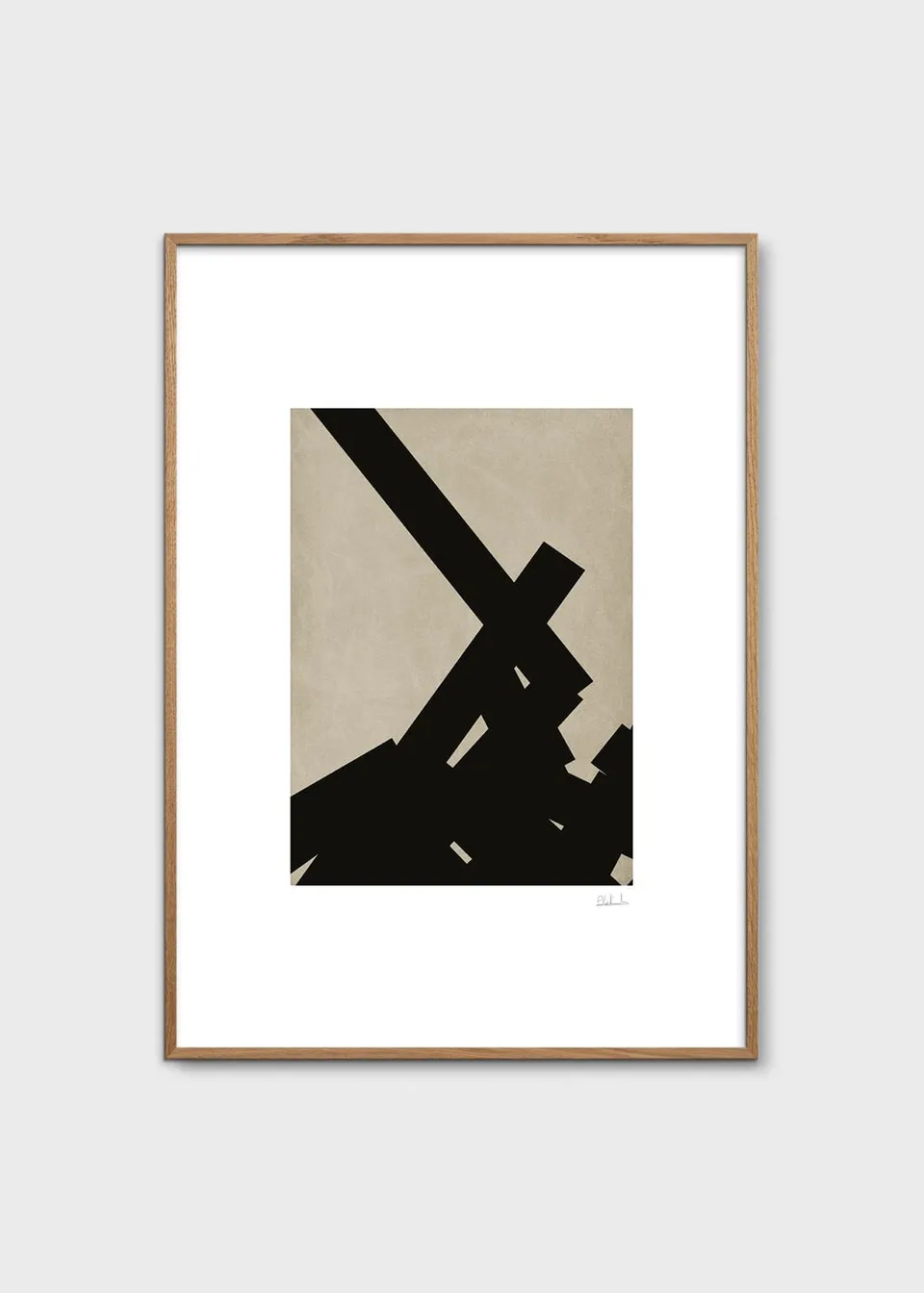 The Poster Club Art Prints Abstract No. 2 Poster 30x40 beige