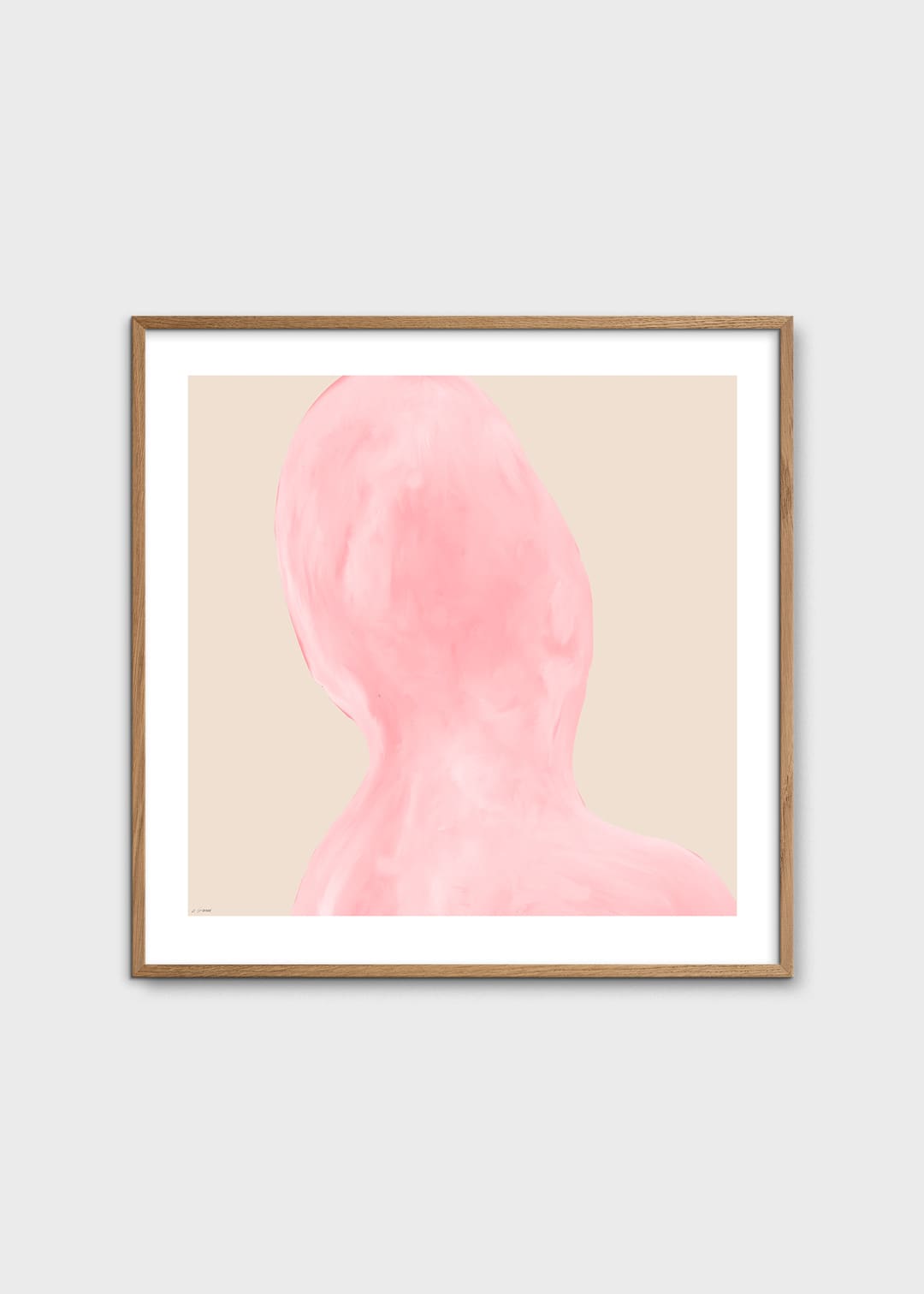 The Poster Club Art Prints Abstraction Poster 50x50 cm Rosa