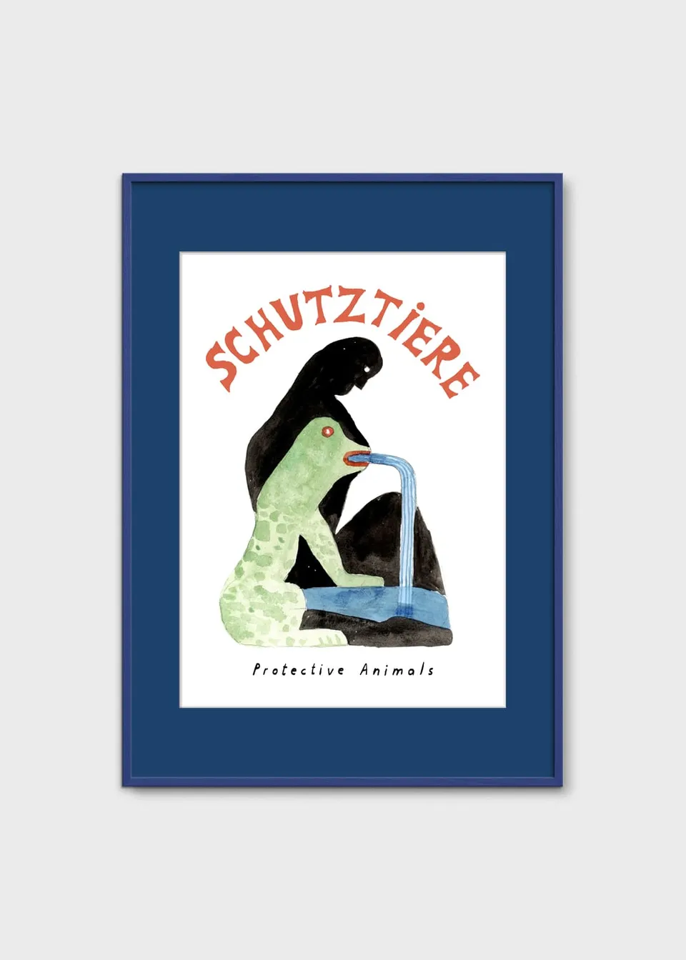 The Poster Club Art Prints Protective Animals Poster 30x40