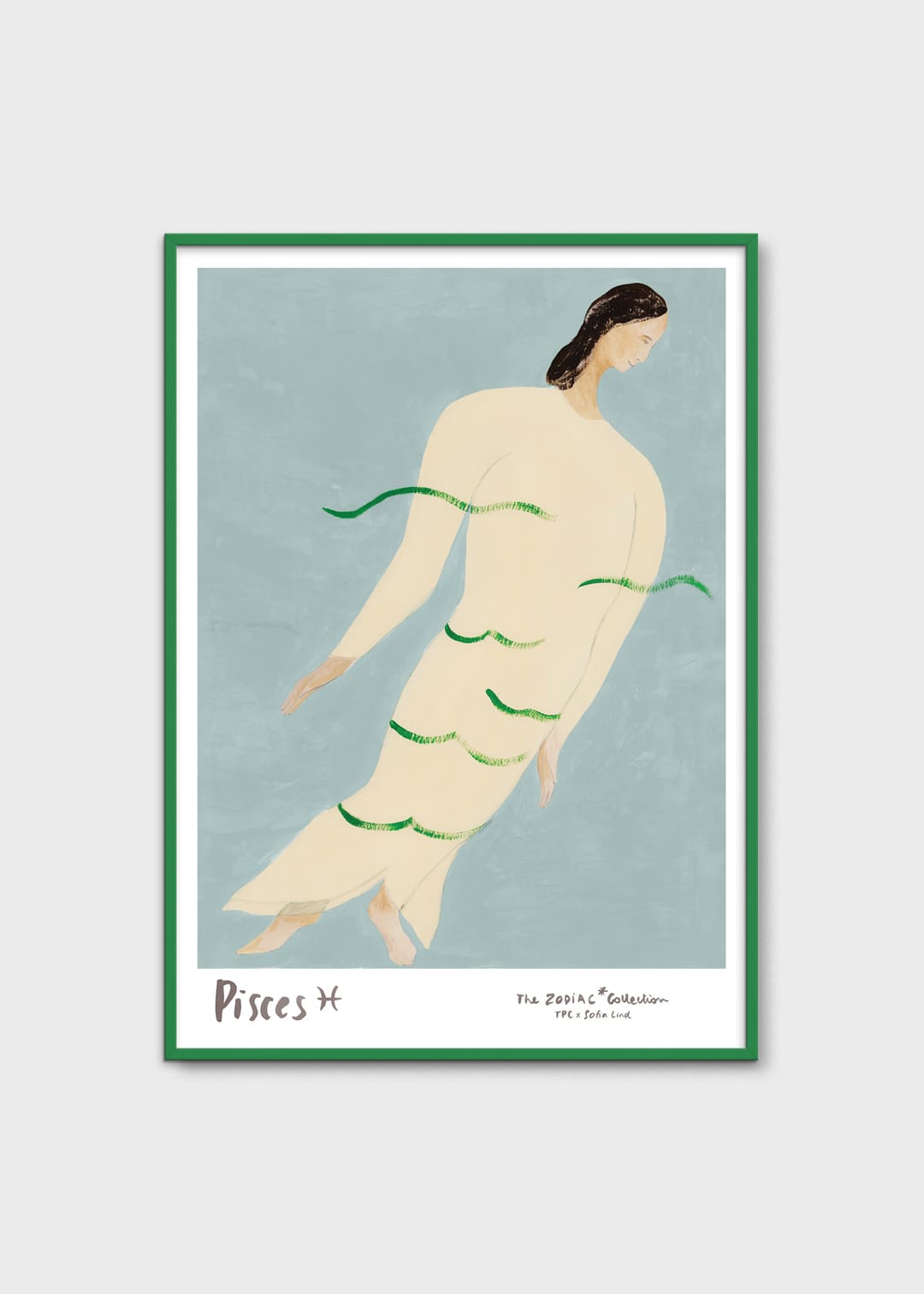 The Poster Club Art Prints Pisces Poster 30x40 cm beige