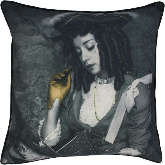 Mineheart Cushions Forget me not Gold Kissen Samt 45x45cm