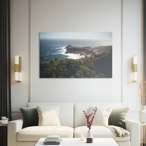 Hustling Sharks Wandbilder Bucht Leinwand 70x105 cm klarer Himmel
