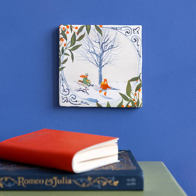 Storytiles Delft Blue Winter Wonderland Fliese S 10x10 Winter