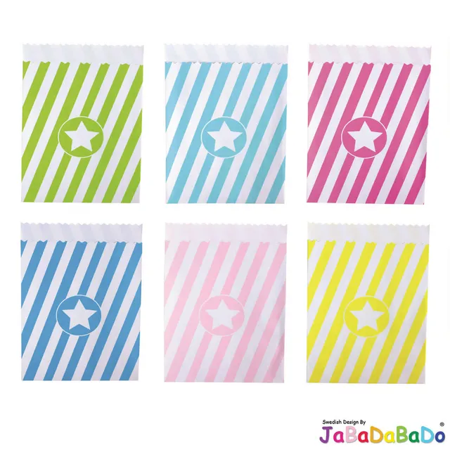 JaBaDaBaDo Geschenketüte Bunt 8 Stück 23x16cm Party