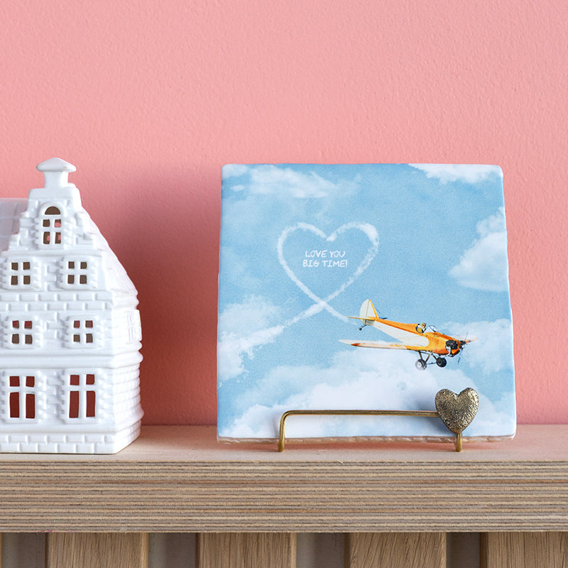 Storytiles Delft Blue A loving expression Fliese S 10x10 Himmel