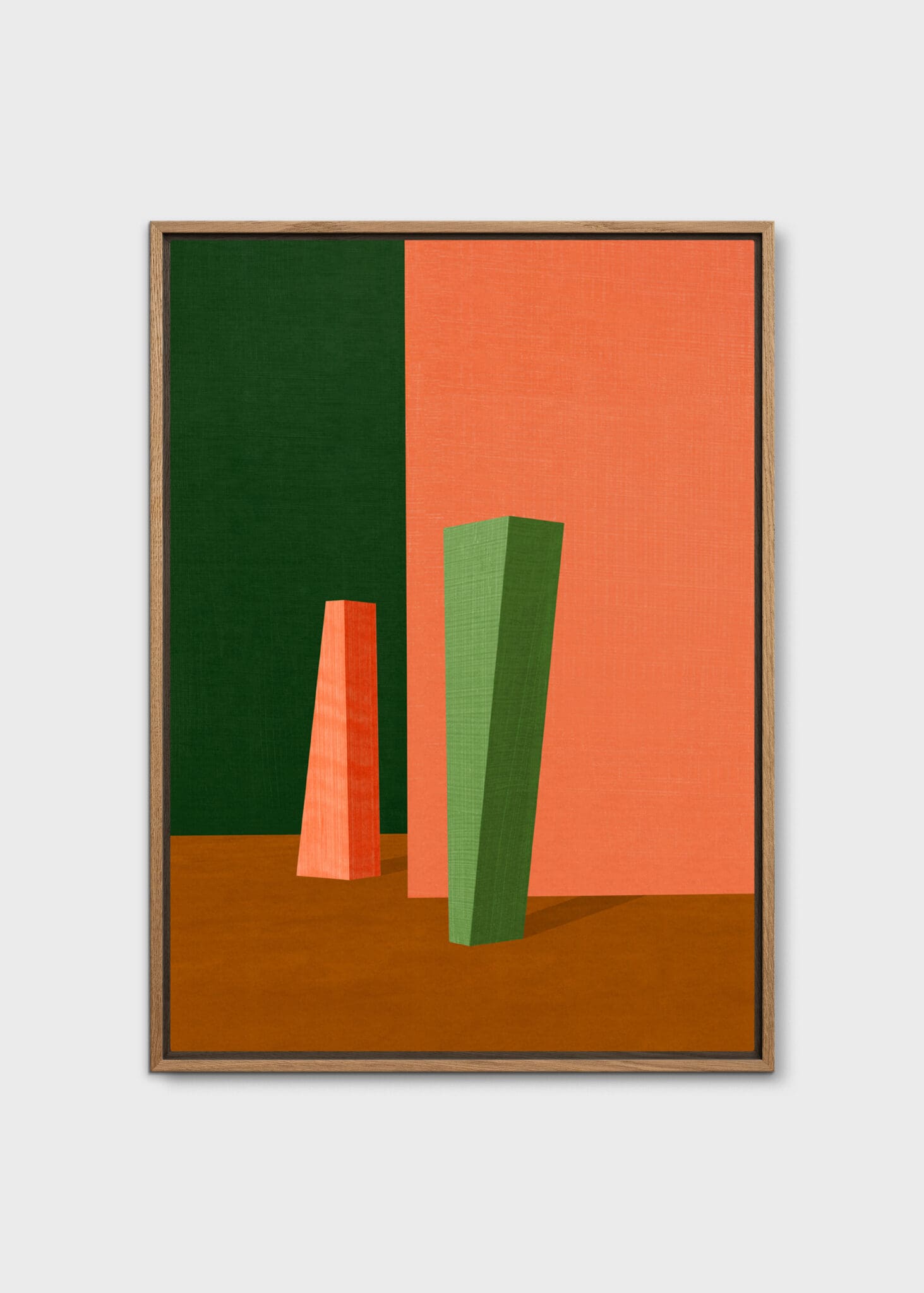The Poster Club Between Columns Leinwandbild 30x40 cm braun