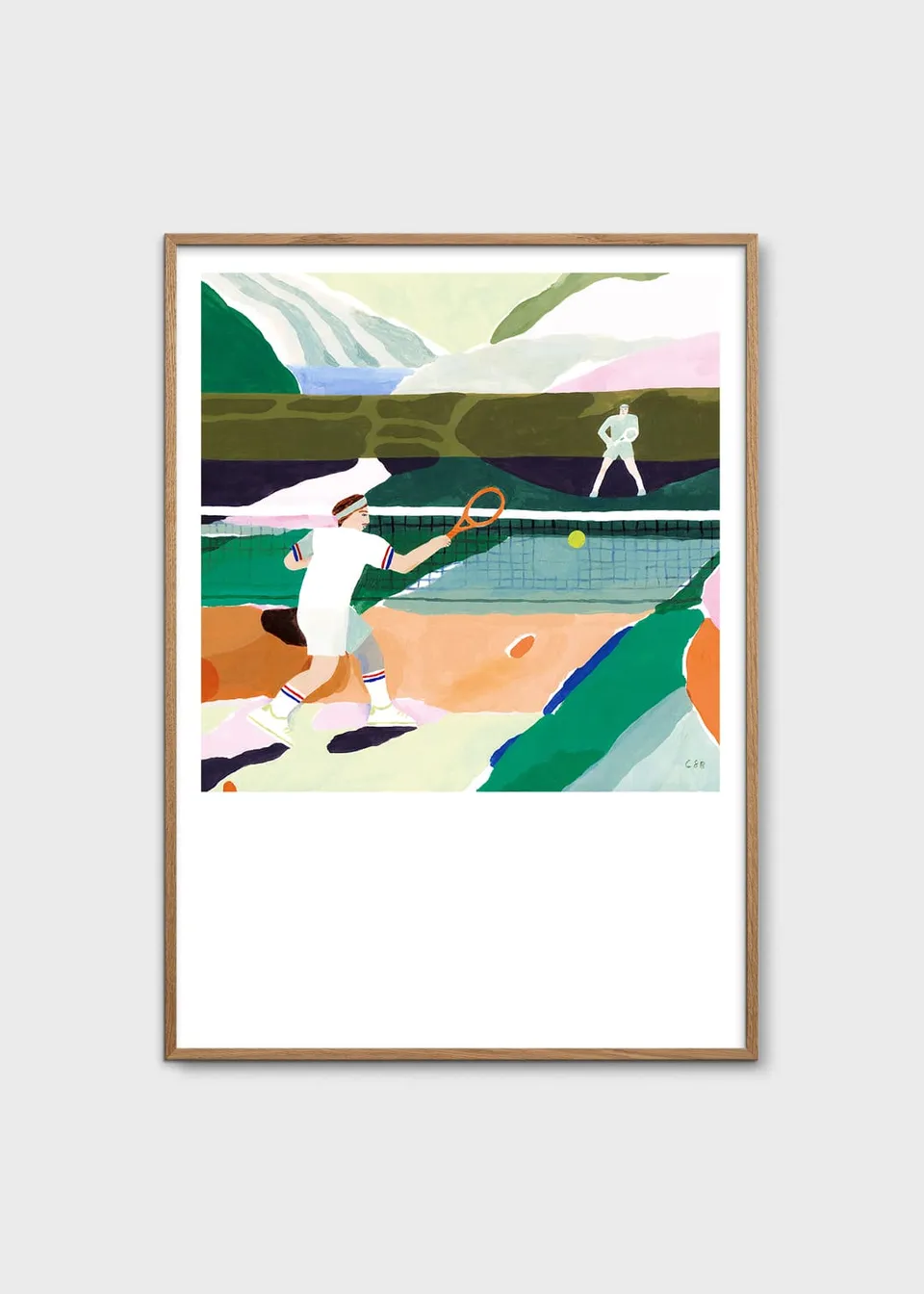 The Poster Club Tennis Kunstdruck 30x40 cm Bunt