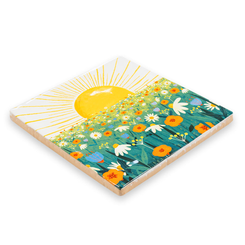 StoryTiles Delft Blue Sun will shine Fliese S 10x10 cm Sonne