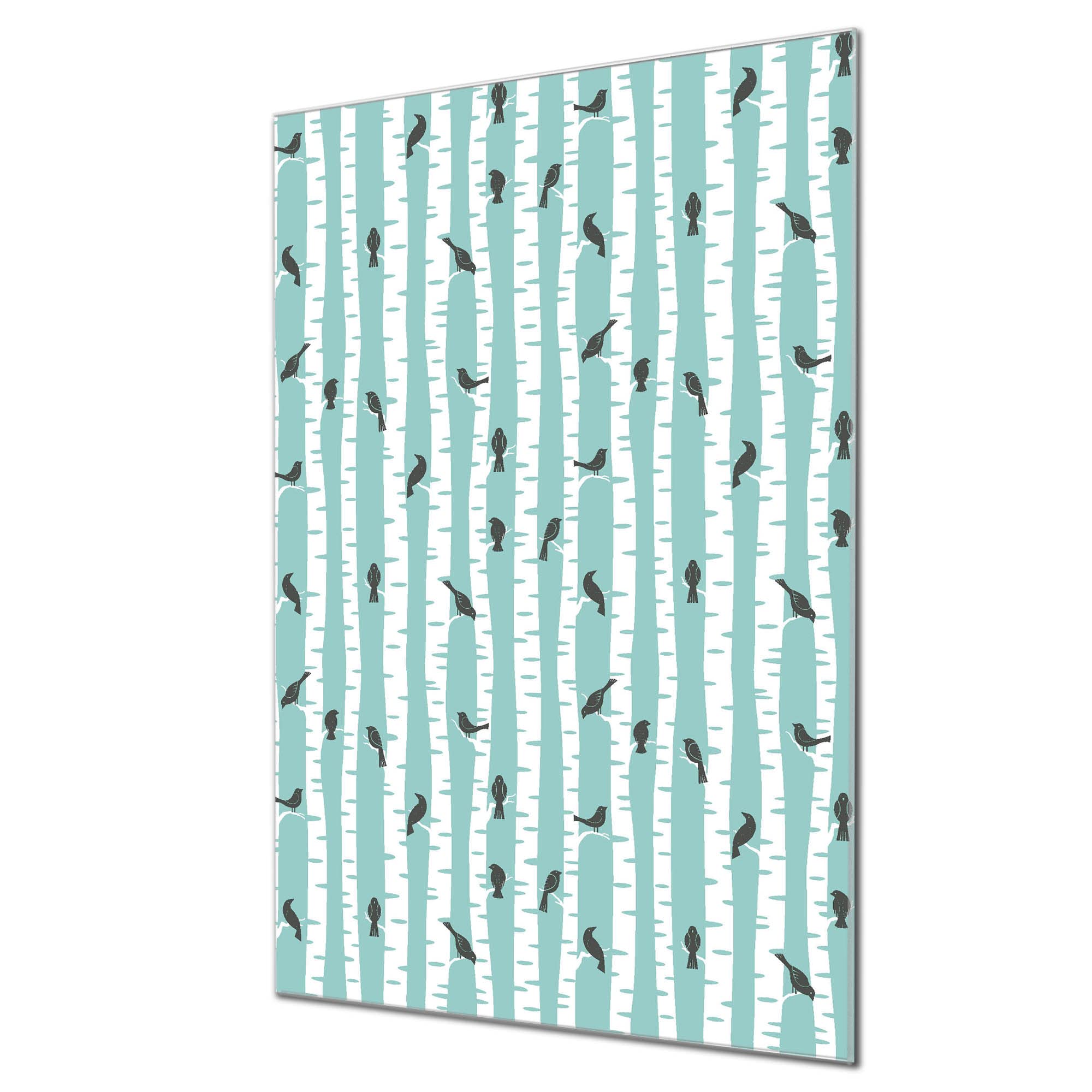 Banjado Magnettafel Wintervögel Magnetboard 60x40 Tiermotiv
