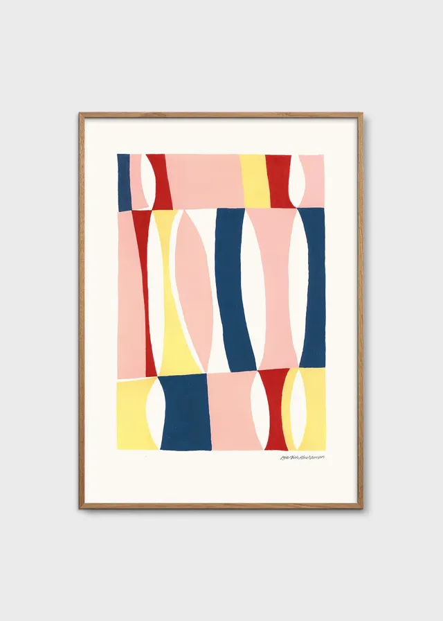 The Poster Club Art Prints Polka Kunstdruck 30x40 cm bunt