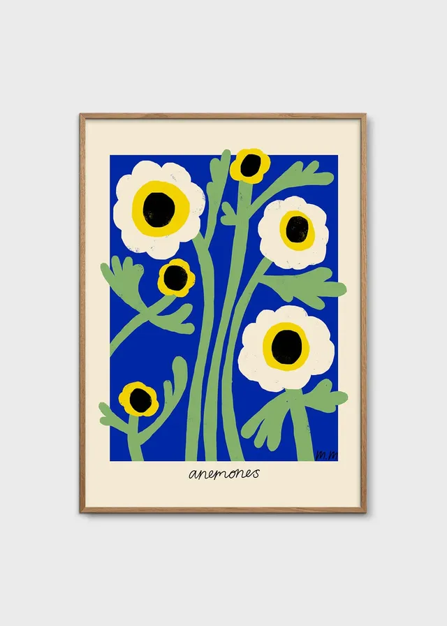 The Poster Club Art Prints Yellow Anemones Poster A4 gelb