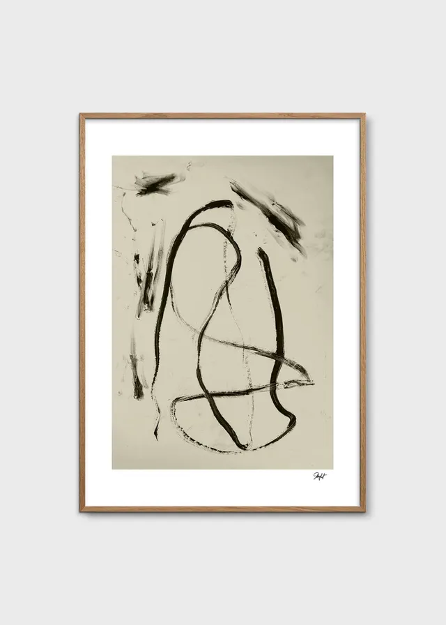 The Poster Club Art Prints Energy Flow Poster 30x40 cm beige