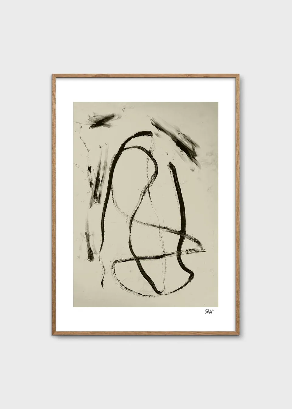 The Poster Club Art Prints Energy Flow Poster 30x40 cm beige