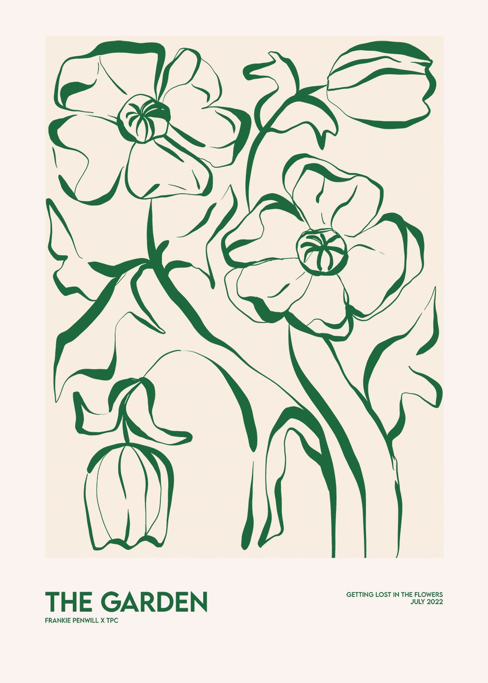 The Poster Club The Garden Poster 30x40 cm Botanik