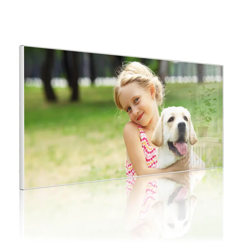 Banjado Magnettafel Wunschmotiv Magnetboard Weiß 78x37 cm