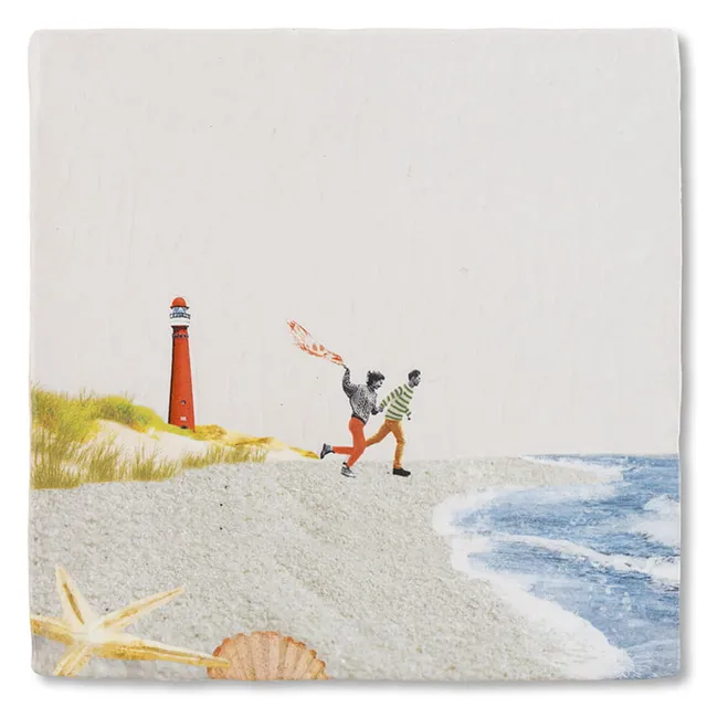 Storytiles Delft blue Uitwaaien op Schier Wandfliese S 10x10 cm Strand